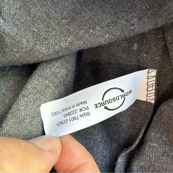 Blood Donation Recycled Cotton Canvas Tote Bag Gray - Picture 5 of 6